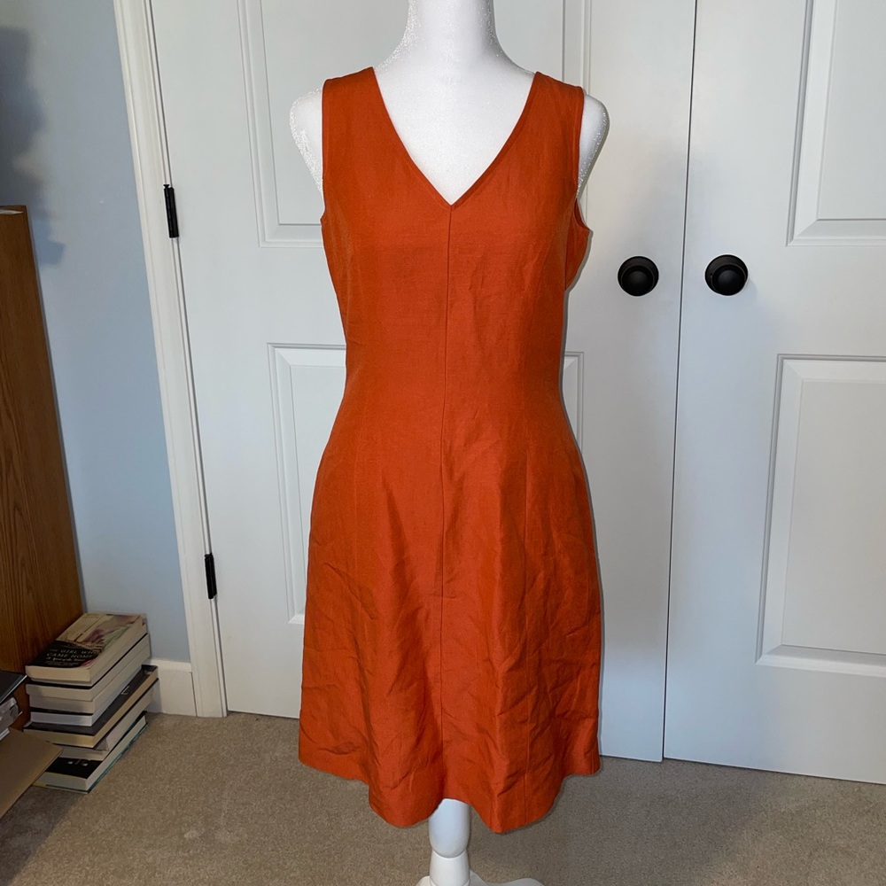 Vintage 90’s Laura Ashley Silk Linen Dress Size 4